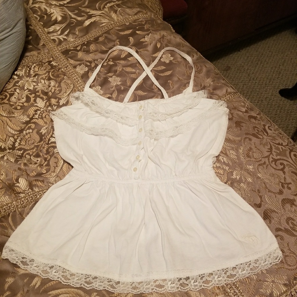 Baby doll tank.  Double row ruffle on
